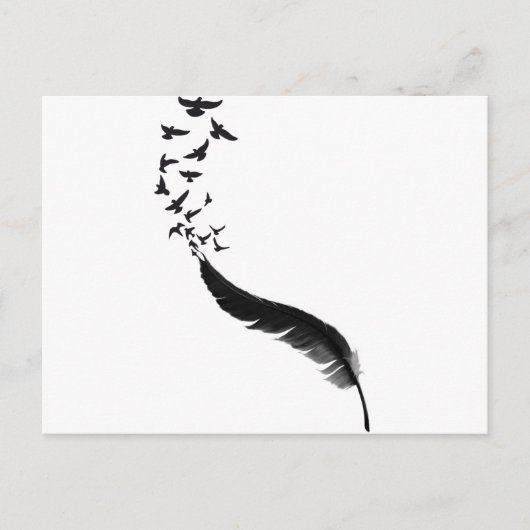 3947367_15653147_feder_voegel_orig.png ポストカード (正面)