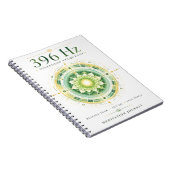 396 Hz ソルフェジオ 周波数 ノートブック – 恐怖を解放する (右側)