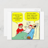 397のサンタのクッキーの昏睡状態の漫画 シーズンポストカード (正面/裏面)