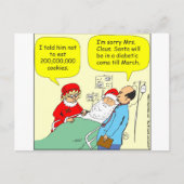 397のサンタのクッキーの昏睡状態の漫画 シーズンポストカード (正面)