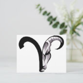 398ed2e311876f65315abc50c5e40934—aries-ram-tattoo ポストカード (スタンド正面)