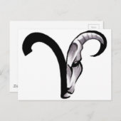 398ed2e311876f65315abc50c5e40934—aries-ram-tattoo ポストカード (正面/裏面)