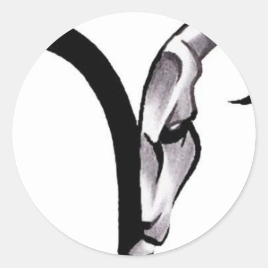 398ed2e311876f65315abc50c5e40934--aries-ram-tattoo ラウンドシール (正面)