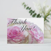 3998 – 白とピンクのバラ サンキューカード (スタンド正面)