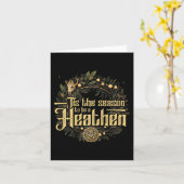 #39；この季節は異教徒のクリスマ異教のだ カード (黄色い花)