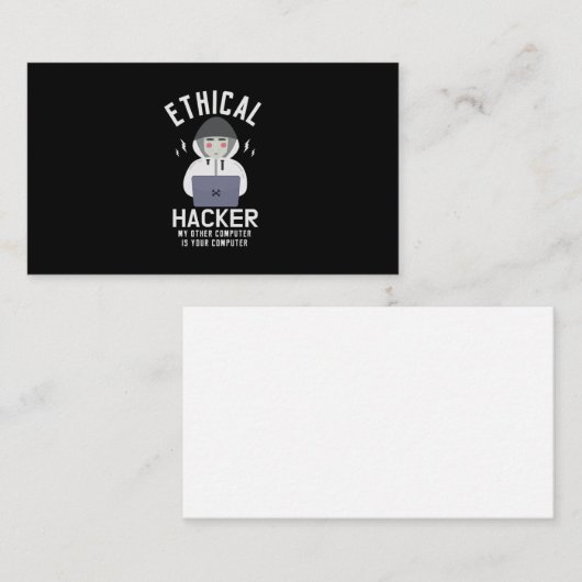 39.倫理的ハッカー私の他のコンピュータがあなたのコンピュータ 名刺 (正面/裏面)