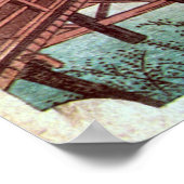 39.岡崎宿、広重岡崎宿、広重、浮世絵 ポスター (角)