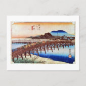 39. 岡崎宿, 広重 ポストカード (正面)