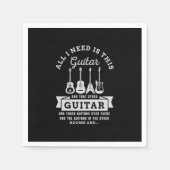 39.私が必要なのは、このギターと、その他のギターだけだ スタンダードカクテルナプキン (正面)