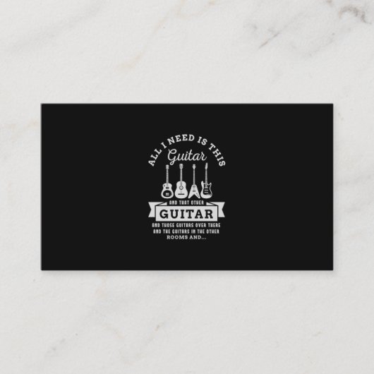 39.私が必要なのは、このギターと、その他のギターだけだ 名刺 (正面)