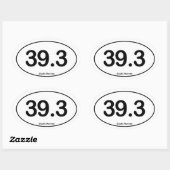 39.3ランナおっちょこちょいの – オーバルステッカー 楕円形シール (シート)