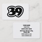 39 Japanese Slang Sankyu 名刺 (正面/裏面)