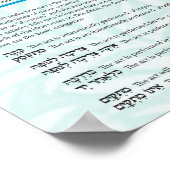 39 Melachot Avot of Shabbat ポスター (角)