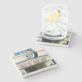 39 Rue De Jean Restaurant Charleston, SC.コースター ストーンコースター (横)