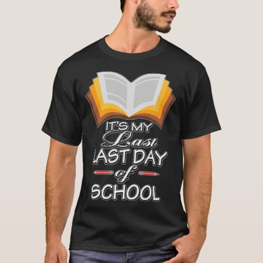 39;s私の学校先生の最後の日 tシャツ (正面)