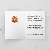 *~* 39 Whimsical Glow Funny Magical Christmas AP97 サンキューカード (内部)