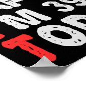 39th今日の誕生日ギフトのアイディアで幸せおもしろい ポスター (角)