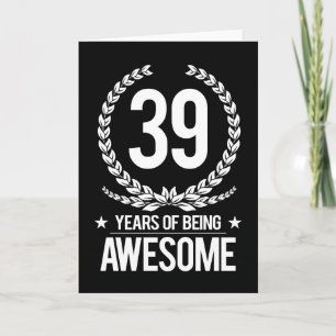 39th Birthday (39 Years Of Being Awesome) カード