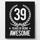 39th Birthday (39 Years Of Being Awesome) フォトプラーク (正面)