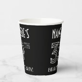 39th Birthday Party:アールデコスタイル+名前をカスタムする 紙コップ (左)