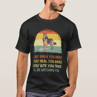 3 おやつを作る度に… あなたのを見張ってるよ Tシャツ