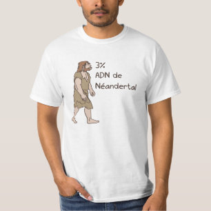 3%のネアンデルタールのフランス語 Tシャツ