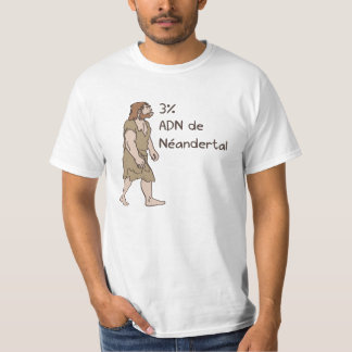 3%のネアンデルタールのフランス語 Tシャツ