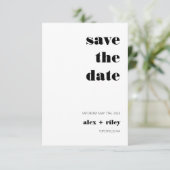 3.はっきりした5インチx 5インチフラット日付カードを保存 セーブザデート (スタンド正面)