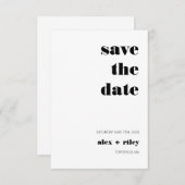 3.はっきりした5インチx 5インチフラット日付カードを保存 セーブザデート (正面/裏面)