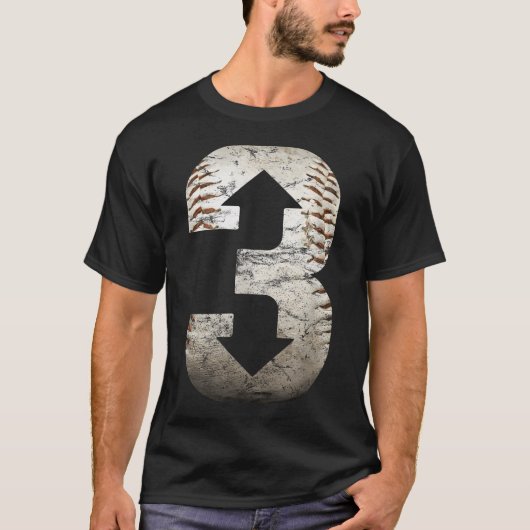3 アップ 3 ダウン Tシャツ (正面)