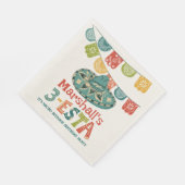 3 – エスタソンブレロパーソナライズされた誕生日パーティー スタンダードランチョンナプキン (角)