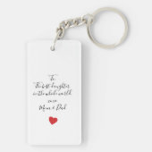 3 エレガントフォトモノグラムカスタム卒業式2025 キーホルダー (裏面)