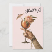 *~* 3 オルネイト A101 カクテル 写真 ブライズパーティ 招待状 (正面)