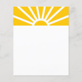 3 | カスタムフォトモダンサンライズイエロービジネス チラシ (裏面)