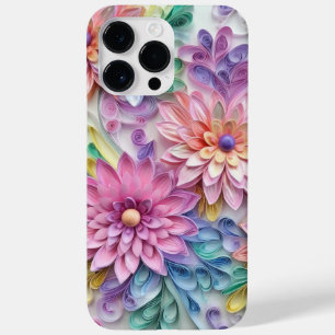 3-カラフルDクイル紙フローラルパターン Case-Mate iPhone 14 PRO MAXケース
