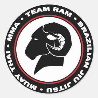 3"シール、6色、赤、黒のロゴのセット ラウンドシール