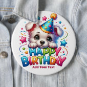 #3 テキストを入力 / お誕生日おめでとう 缶バッジ (インサイチュ)