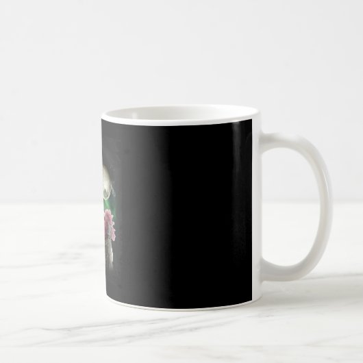 3 ニワトリ 月 狼 ヒヨコ 吠えるオオカミ コーヒーマグカップ (右)