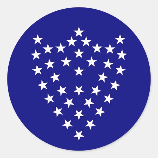 3"バトルフラッグのシール ラウンドシール (正面)