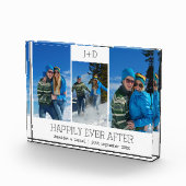 3 パーソナライズされたフォトコラージュモノグラムの結婚の フォトブロック (右)