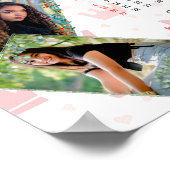 3 パーソナライズされたフォトコラージュ家族2025カレンダー ポスター (角)