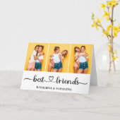 3 パーソナライズされたフォトコラージュ最高のファン カード (黄色い花)