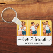 3 パーソナライズされたフォトコラージュ最高のファン キーホルダー (裏面)