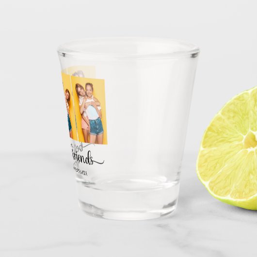 3 パーソナライズされたフォトコラージュ最高のファン ショットグラス (右)
