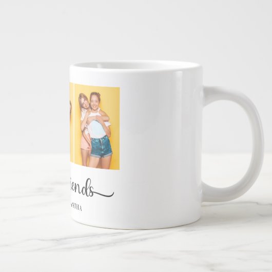 3 パーソナライズされたフォトコラージュ最高のファン ジャンボコーヒーマグカップ (右)