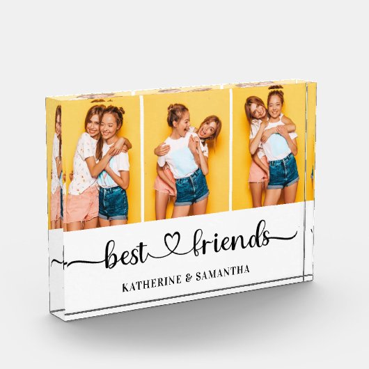 3 パーソナライズされたフォトコラージュ最高のファン フォトブロック (左)