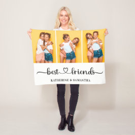 3 パーソナライズされたフォトコラージュ最高のファン フリースブランケット