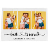 3 パーソナライズされたフォトコラージュ最高のファン ラージペーパーバッグ (裏面)