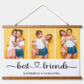 3 パーソナライズされたフォトコラージュ最高のファン 吊り下げ型タペストリー (正面)