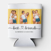 3 パーソナライズされたフォトコラージュ最高のファン 缶クーラー (正面)